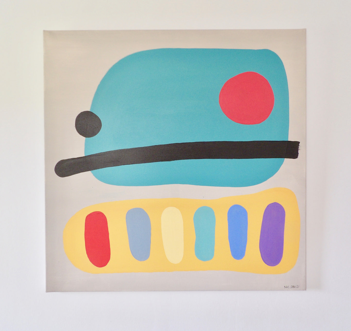 Blue Turtle - 70X70