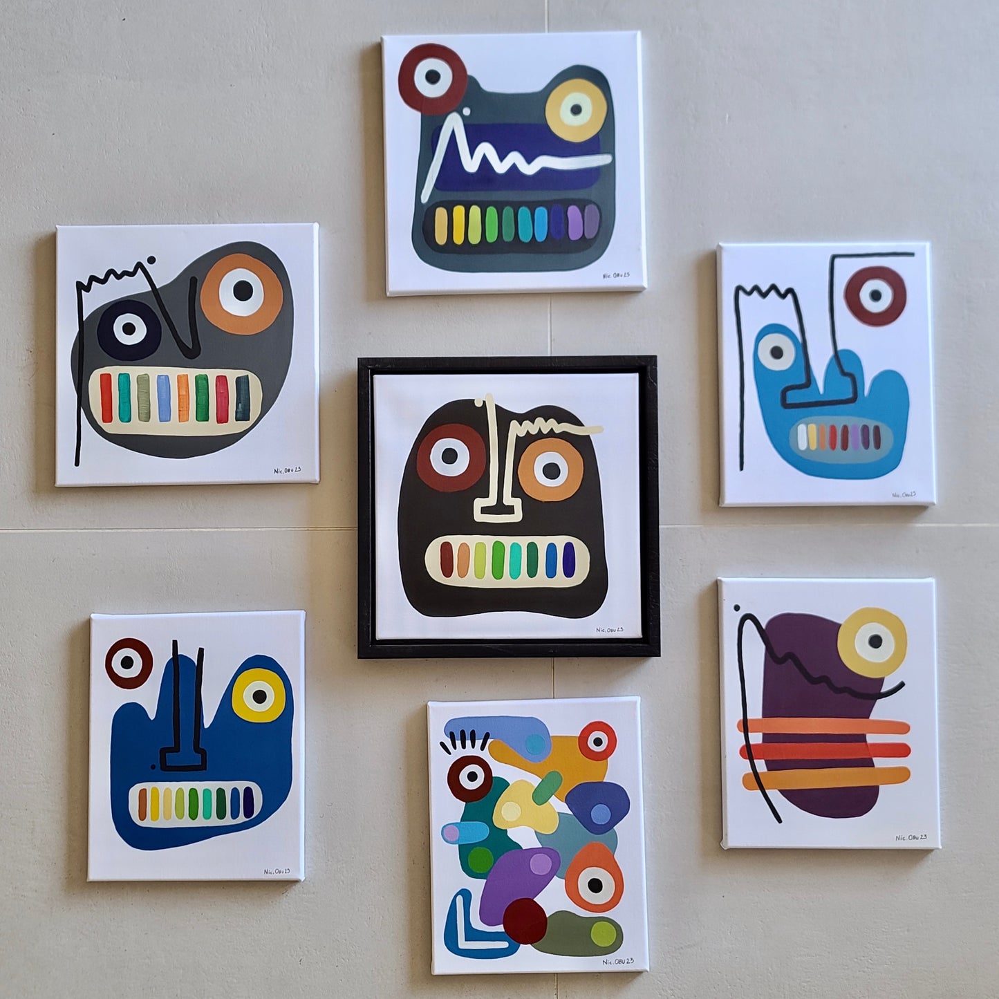 Face & Colors #5 - 30x30